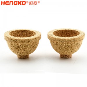 微孔專(zhuān)業(yè)廠家定制銅燒結(jié)粉末過(guò)濾筒帽杯 用于微米級(jí)過(guò)濾應(yīng)用