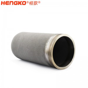恒歌批發(fā)內(nèi)螺紋316L不銹鋼過濾器透氣耐腐蝕金屬粉末燒結濾杯氣液體過濾可用