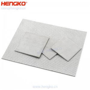 制造商生產(chǎn)不銹鋼316L燒結(jié)絲網(wǎng)濾板濾芯微納米級(jí)耐腐蝕石油過濾用