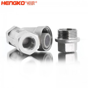 恒歌定制316L粉末燒結(jié)不銹鋼Y型過(guò)濾器耐腐蝕易清洗，用于化工行業(yè)