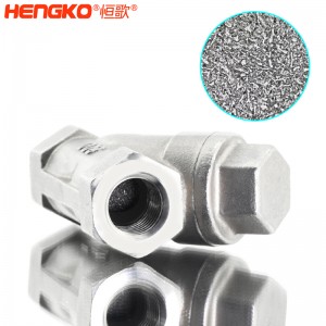 恒歌定制316L粉末燒結(jié)不銹鋼Y型過(guò)濾器耐腐蝕易清洗，用于化工行業(yè)