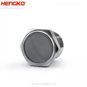 恒歌生產(chǎn)絲網(wǎng)燒結(jié)316不銹鋼平頭消聲器，消音耐用不銹鋼氣動(dòng)過(guò)濾元件