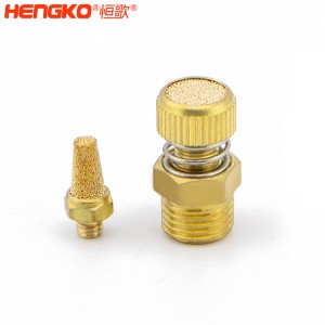 源頭廠家生產(chǎn)銅消聲器燒結(jié)消音降噪耐高溫濾芯,應(yīng)用于壓縮機