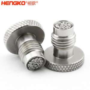廠家定制有創(chuàng)呼吸機(jī)氣源入口醫(yī)療級316L不銹鋼過濾器濾芯防塵透氣耐腐蝕，用于呼吸機(jī)